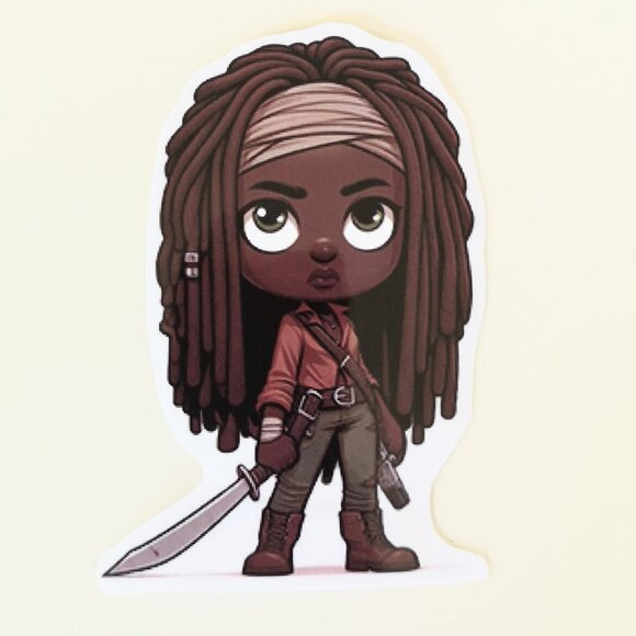 5 for 10$ - The Walking Dead Michonne Sticker - Picture 1 of 1
